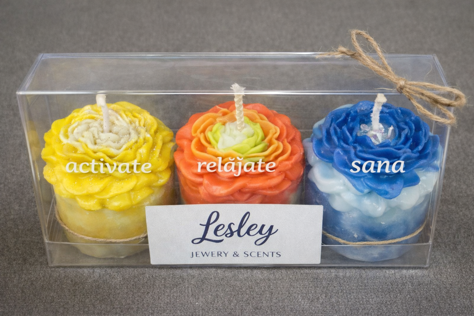 Activate, relájate, sana - candles